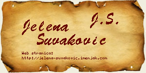Jelena Šuvaković vizit kartica